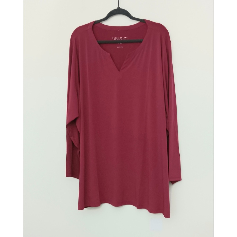 Susan Graver Tunic Top Women's‎ Size 5XP Petite Modern Essentials Hot Pink